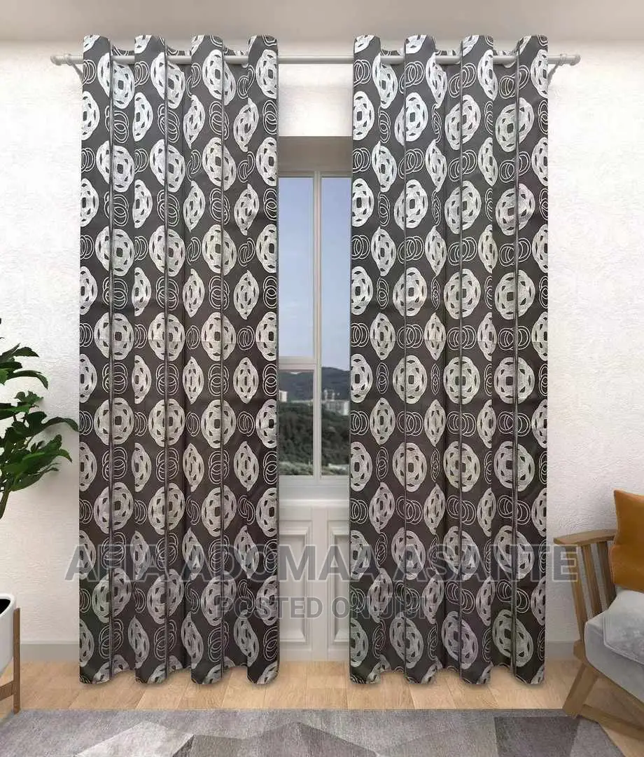 2 Pieces Blackout Colourful Curtains