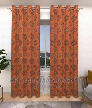 2 Pieces Blackout Colourful Curtains