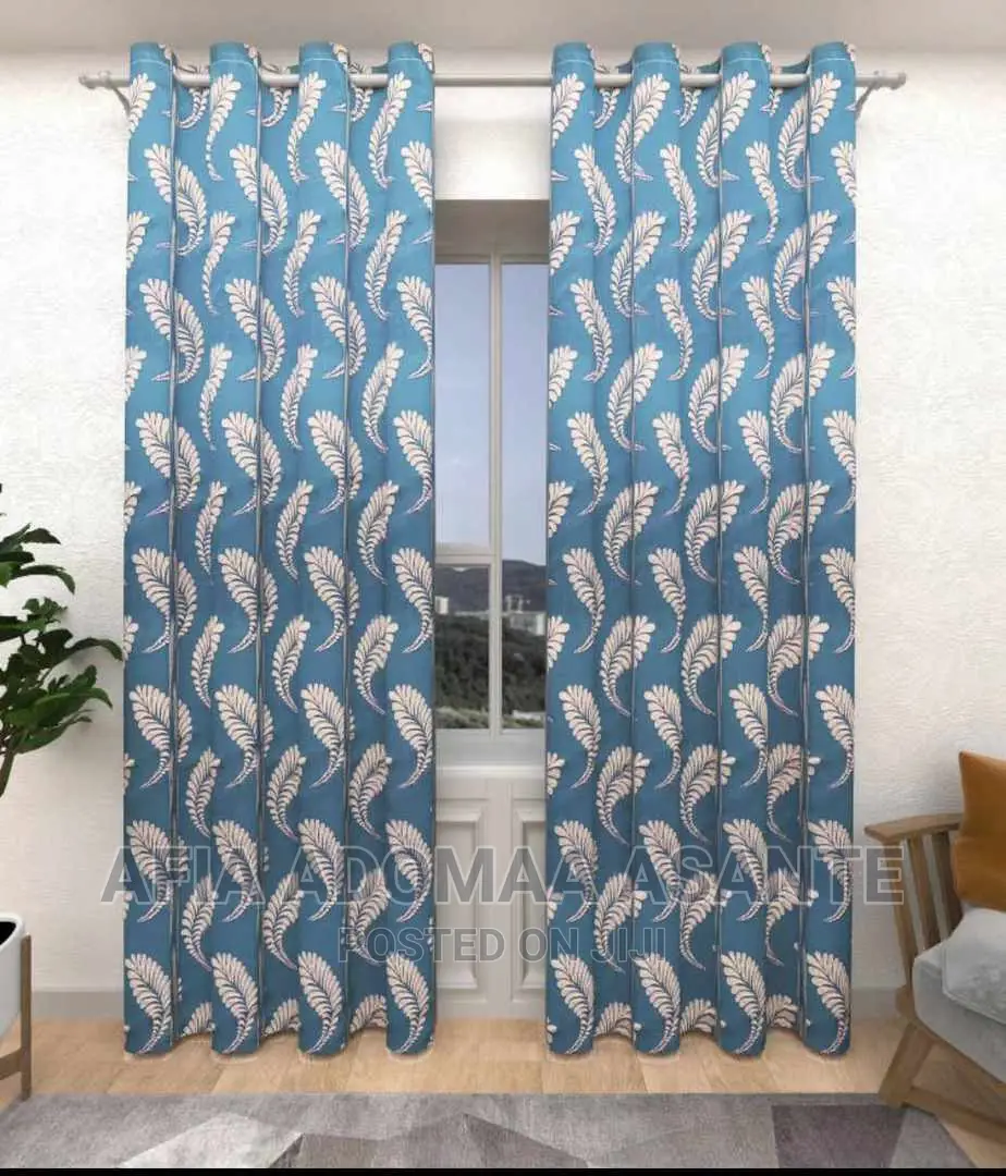 2 Pieces Blackout Colourful Curtains