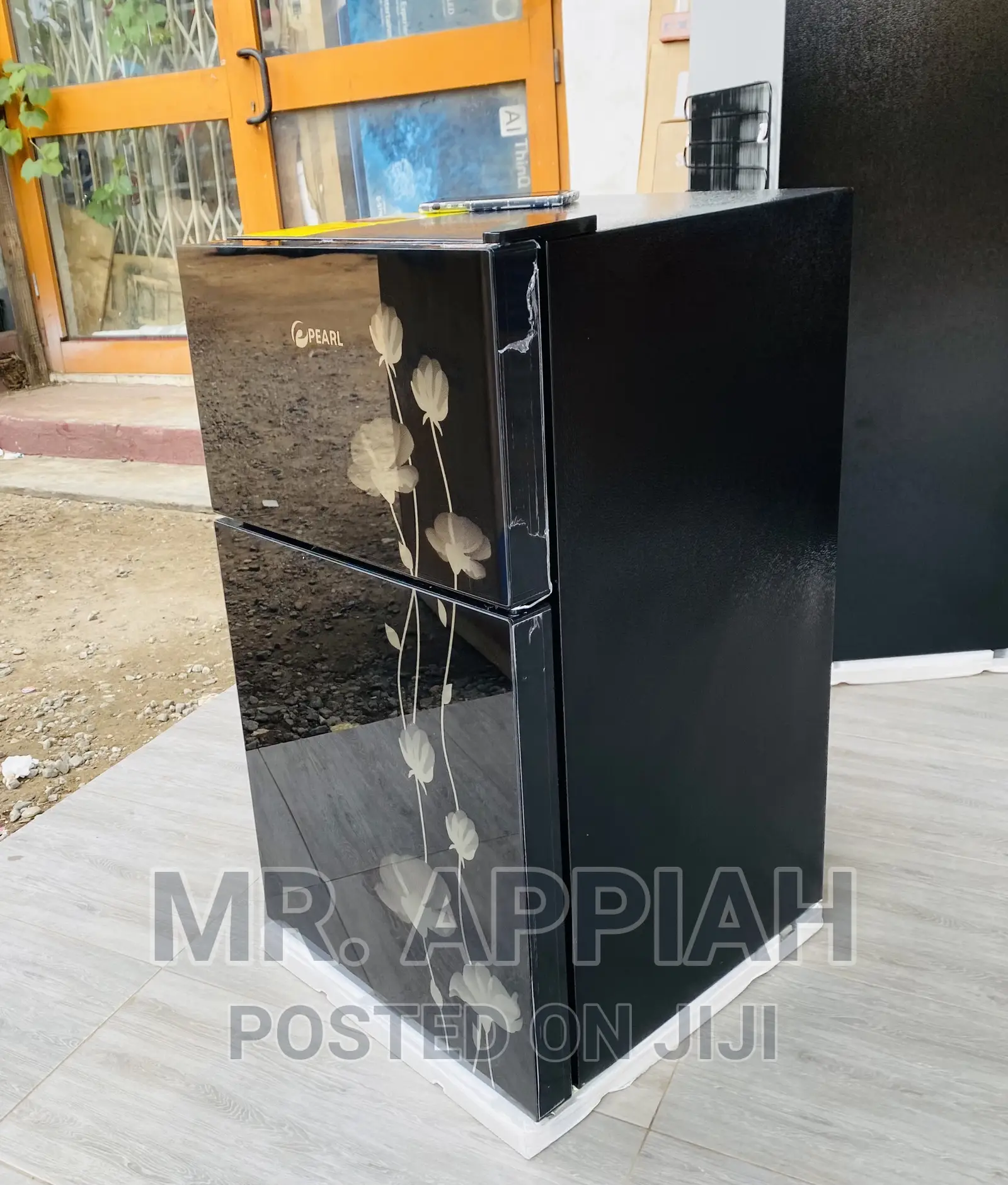 Super Chilling Pearl 10T Double Door Fridge(Black) 