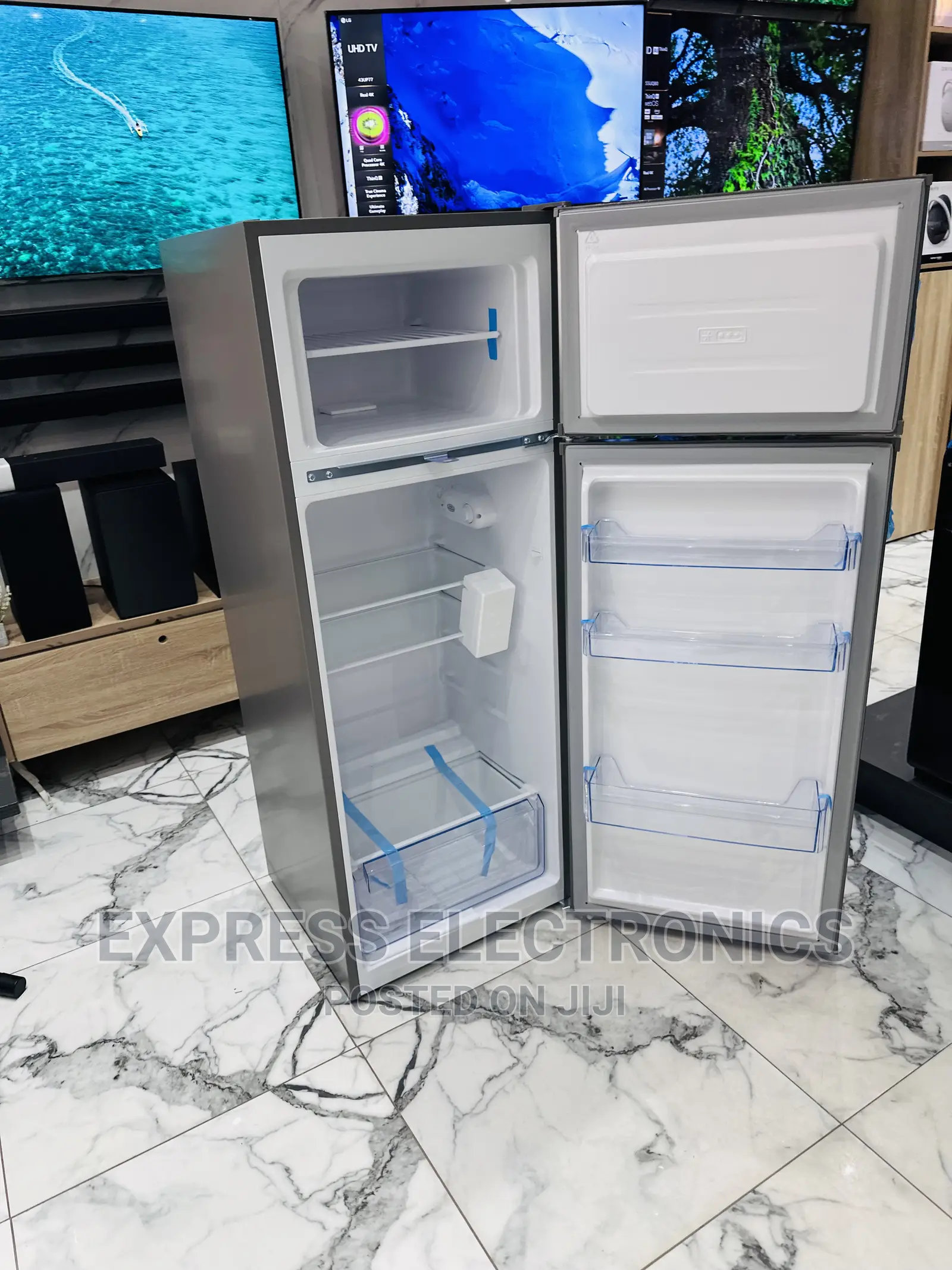 Fast Functioning Double Door Fridge Pearl 205L PF-250