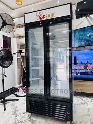 Amazing  Deal on Double Door Displayfridge Pearl PVC 622-2b