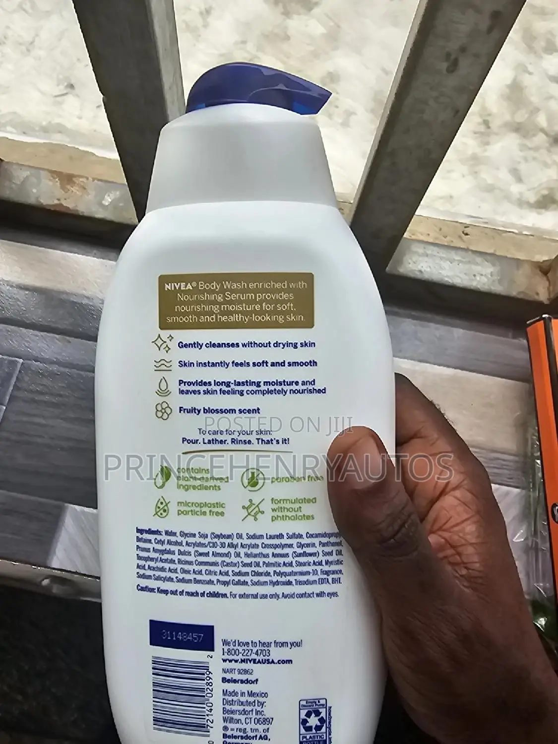 Nivea Nourishing Botanical Body Wash 30 Fl Oz Pump Bottlre
