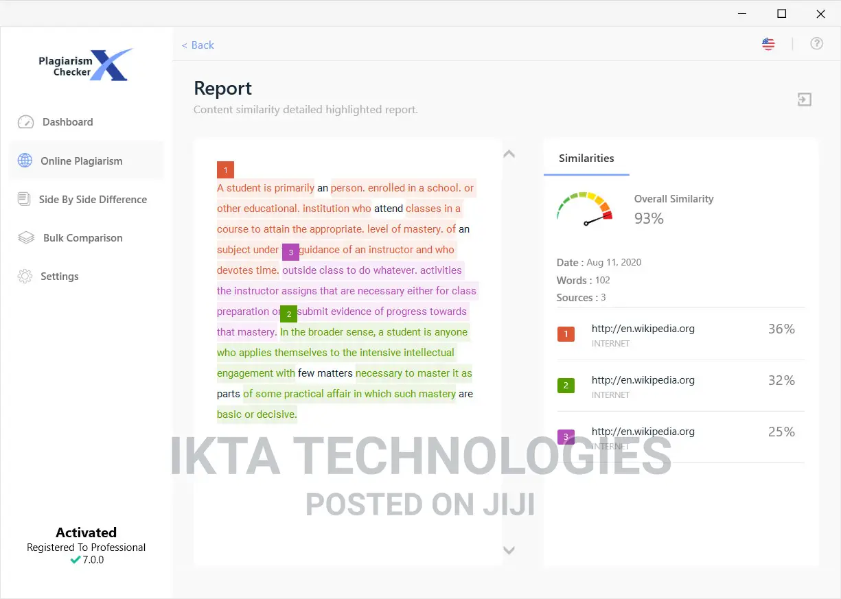 Plagiarism Checker X Pro 9 | Full Version No Trial | Windows