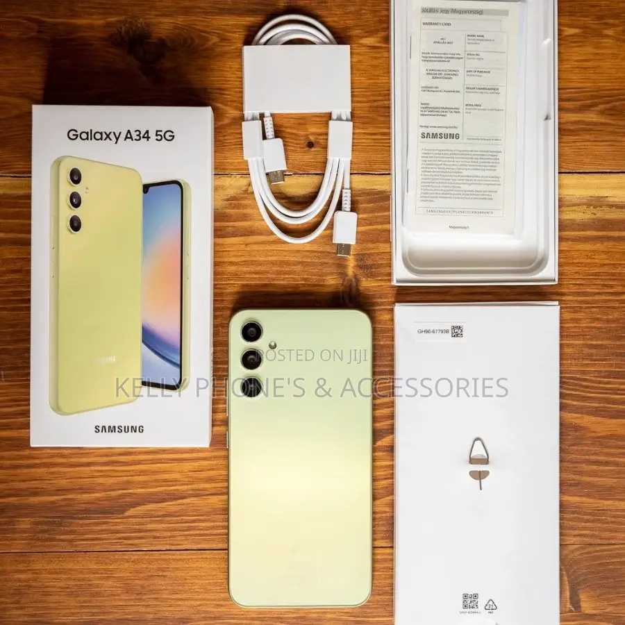 New Samsung Galaxy A34 128 GB Yellow