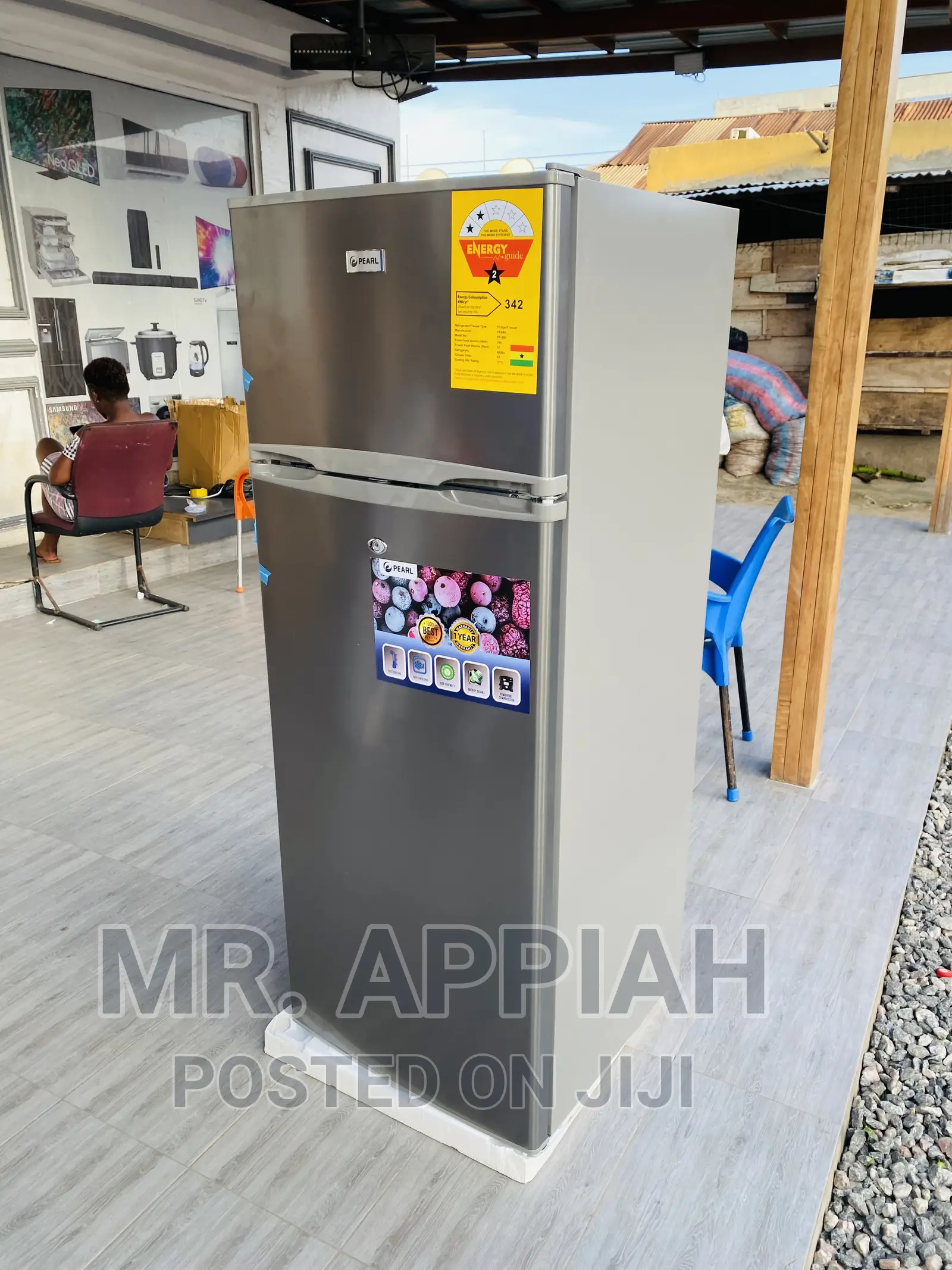 Extremely Chilling Pearl 250 Double Door Fridge(205ltr).