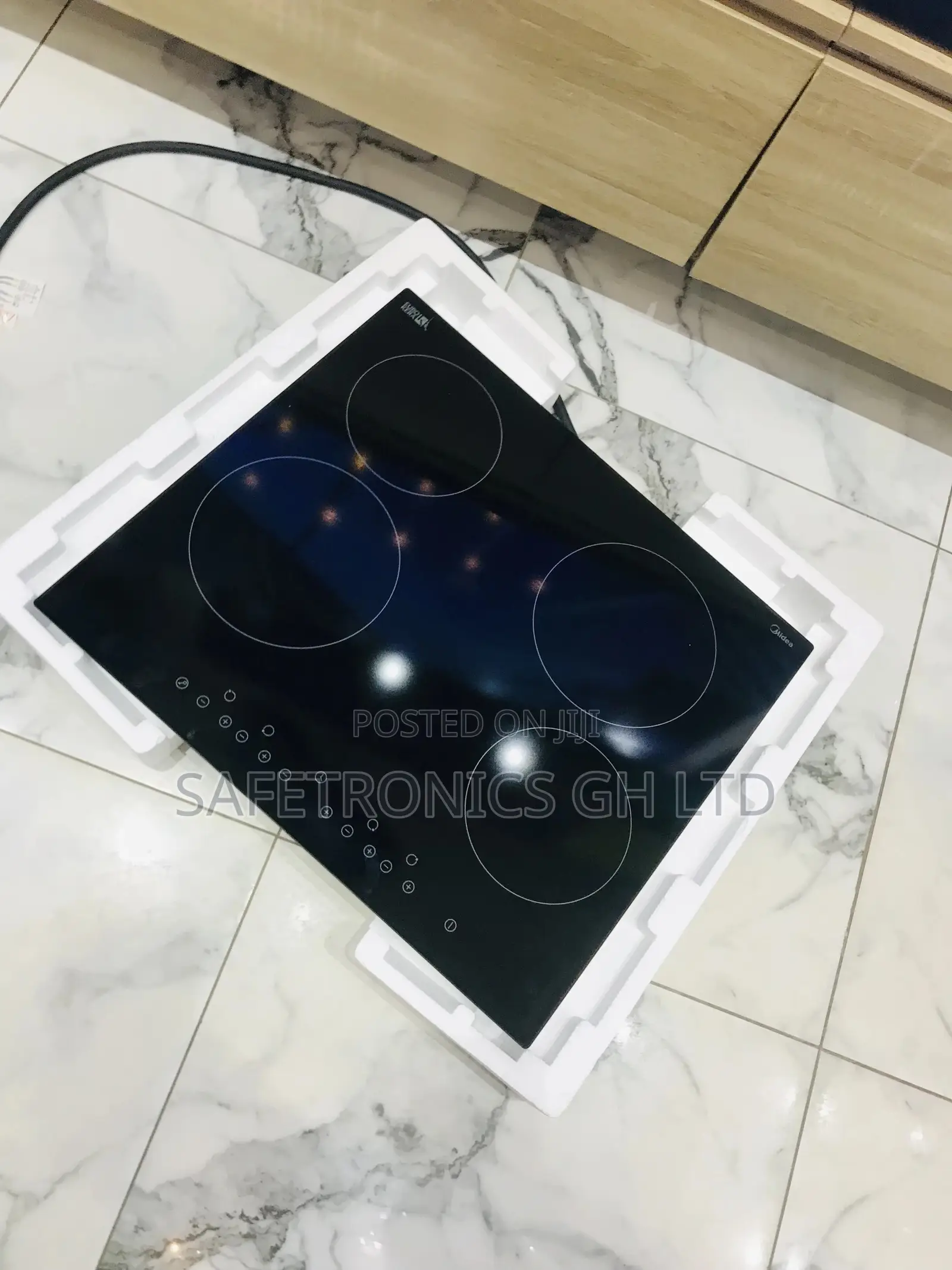 Black 4 Hobs Electric Midea Mc-Hf605 Cooner Lastest