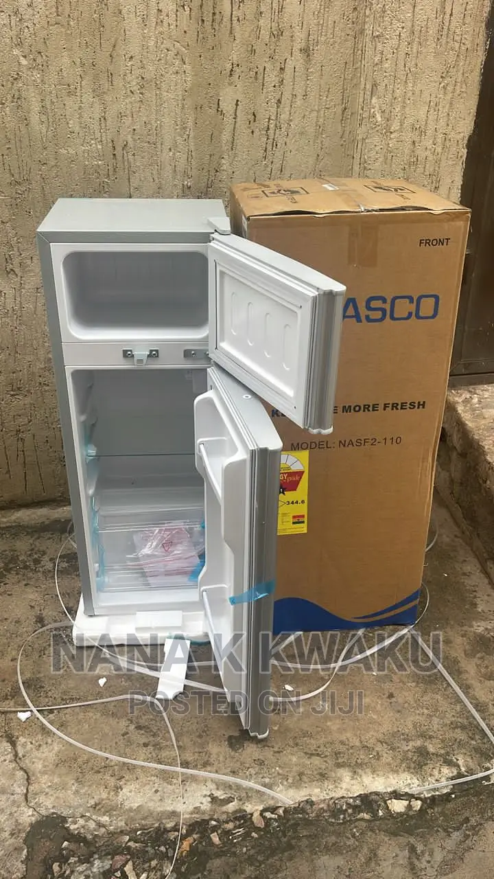 Quality_nasco Nasf2-110 Double Door Fridge With Top Freezer