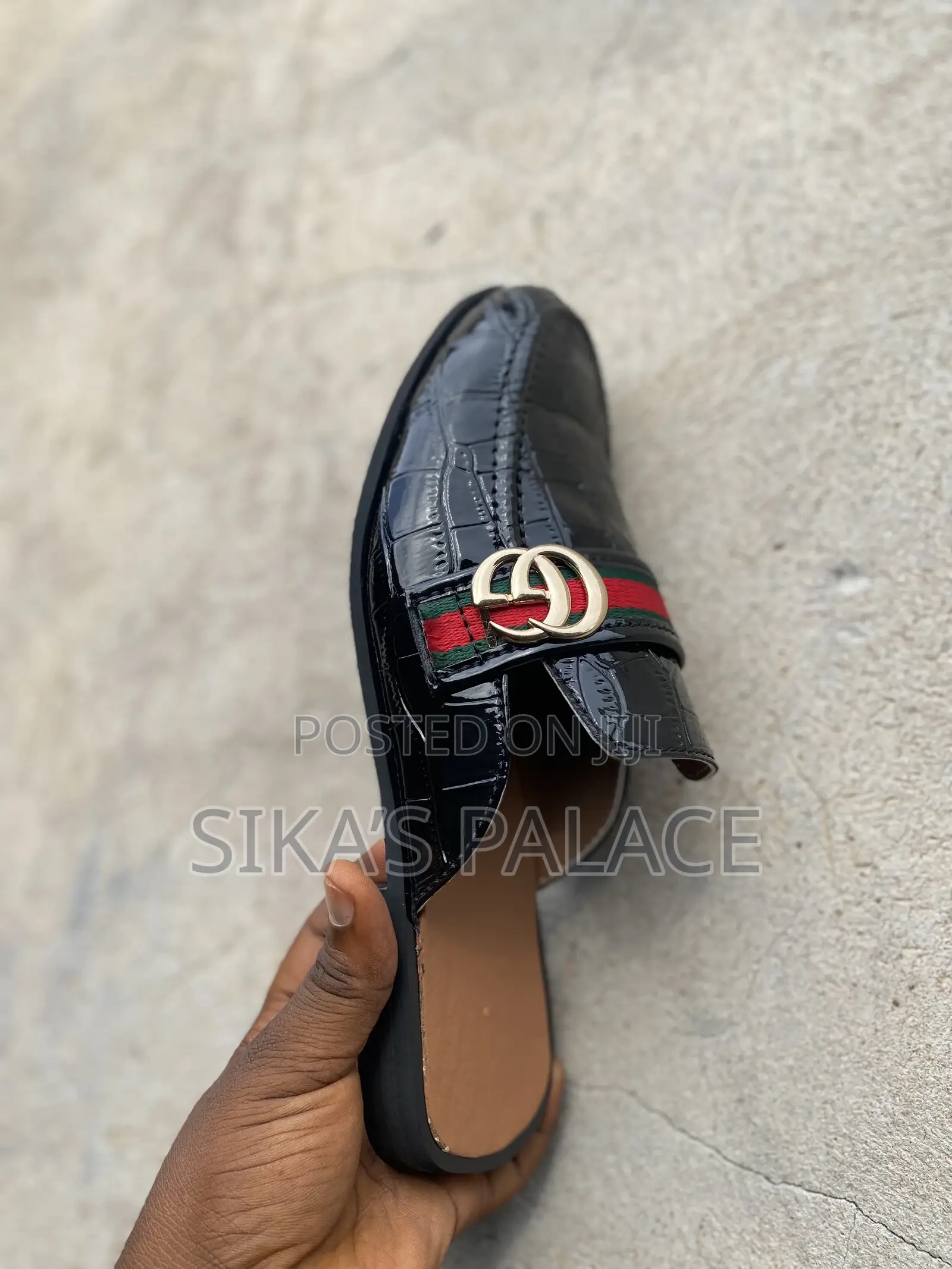 Black Gucci Half Shoe