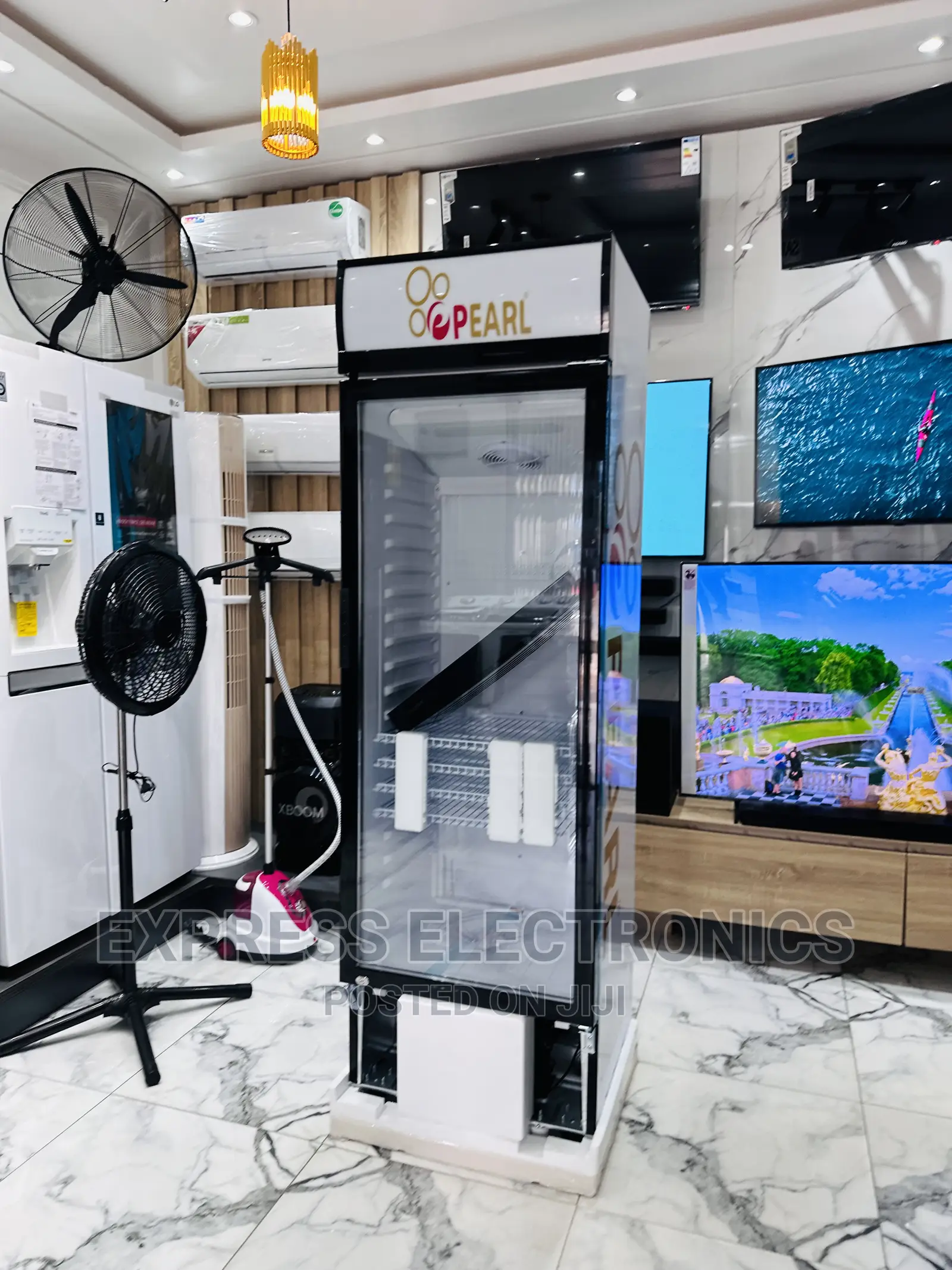 Eco Friendly Sleek Display Fridge Pearl PVC 424 —