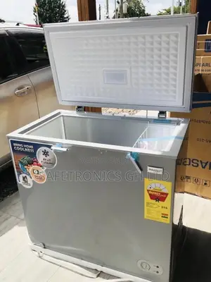 Nasco Singledoor 200L Gray Chestfreezer Electric Glass Lid