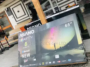 Unique UHD Asano 65 Inches Glossy LED Smart Black Tv