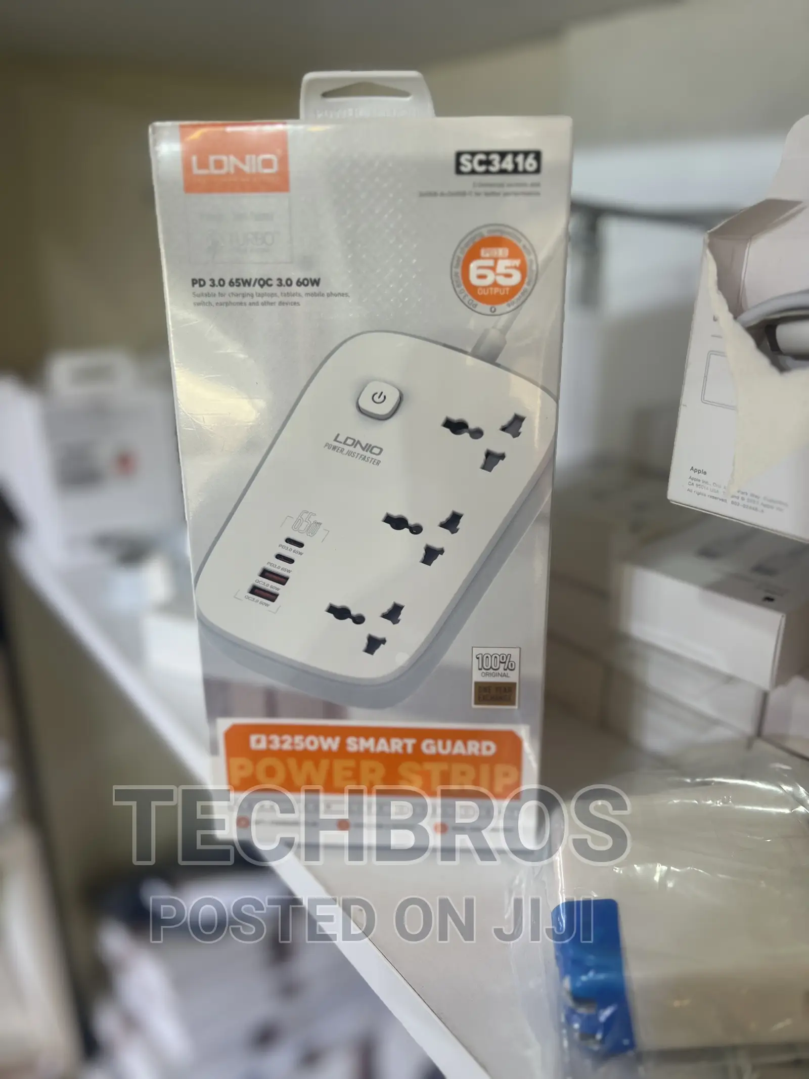 LDNIO High Wattage Power Strip With 65W Gan Charging