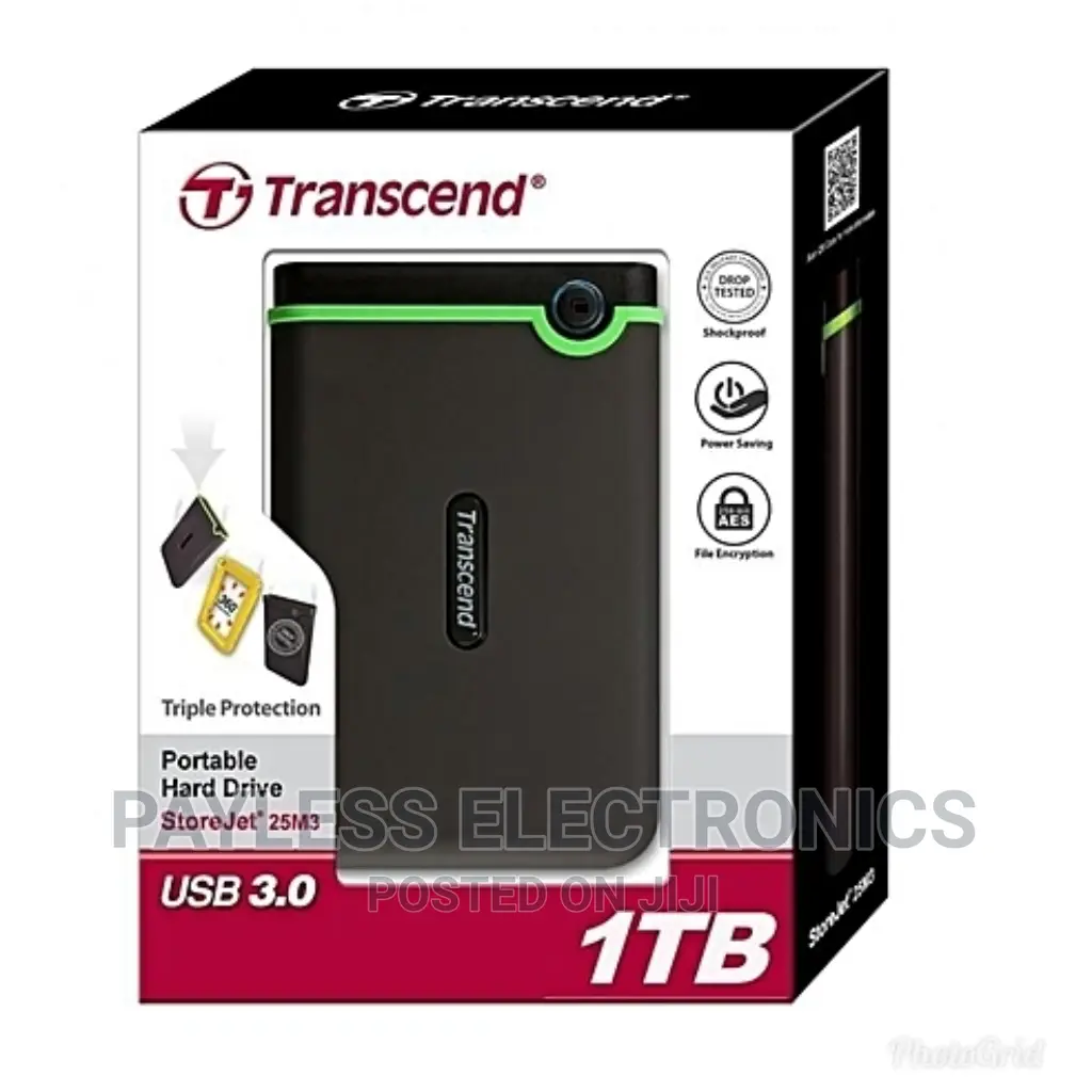 Transcend 1tb Storejet External Hard Drive