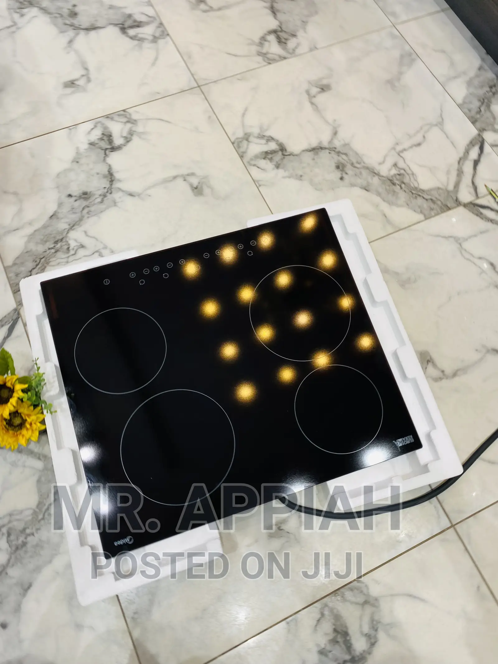 (Mc -HF605)Latest Midea 4 Electric Burner Hob(Black) 