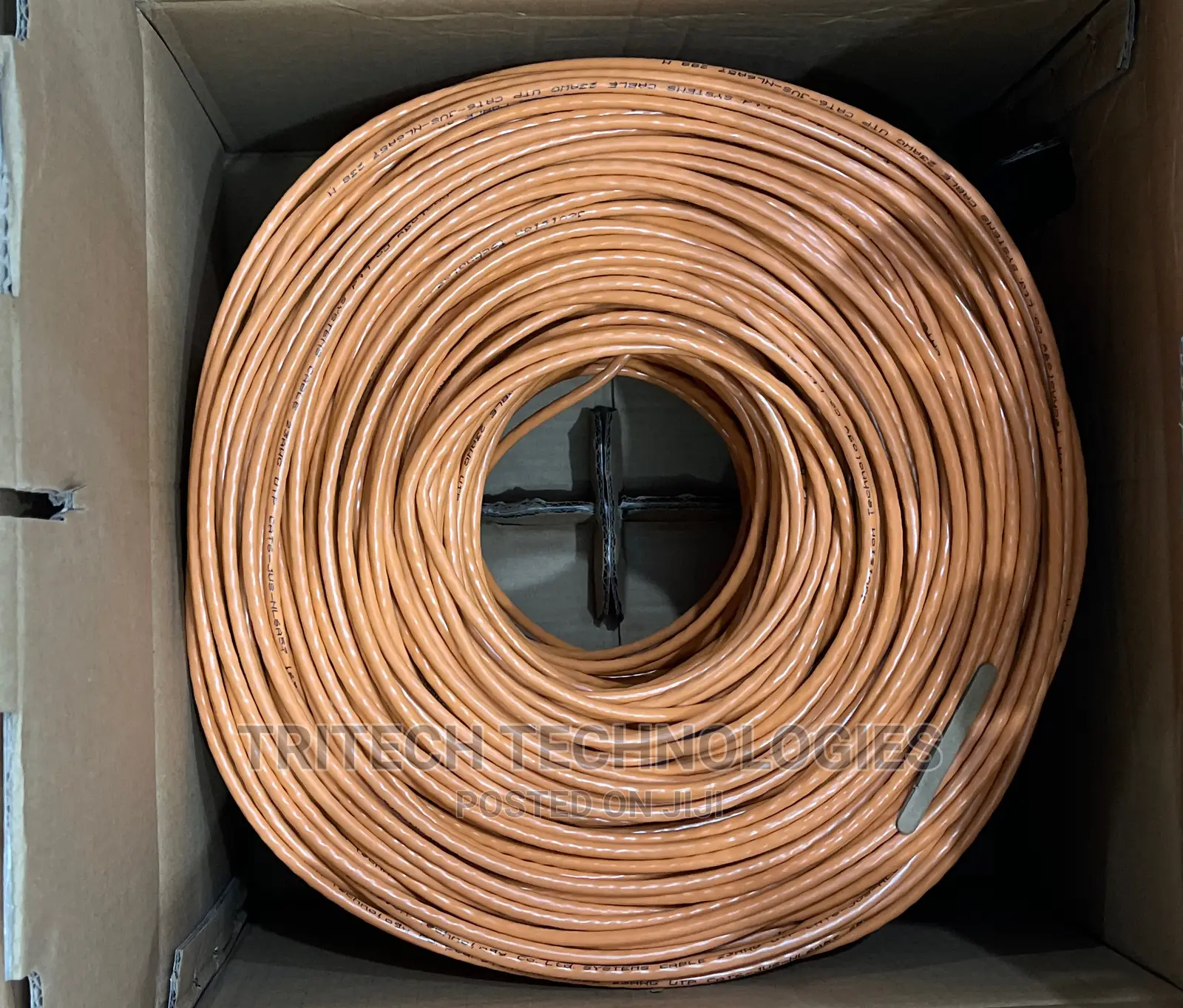 Jovision Cat6 Cable 305M (Orang Color) Cca (Copper Content)