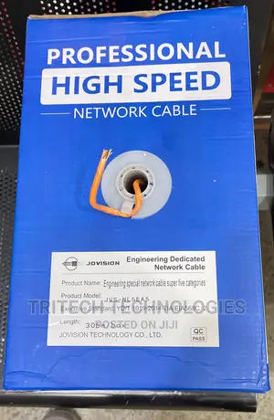 Jovision Cat6 Cable 305M (Orang Color) Cca (Copper Content)