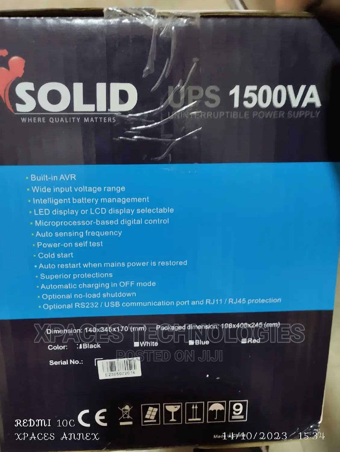 Solid 1500va ( 1.5va) Pro Line Interactive Ups Built-in Avr
