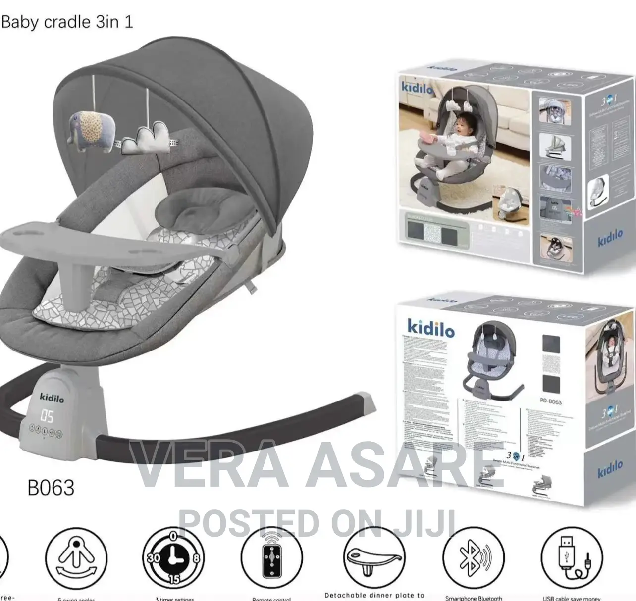 Baby Swing Deluxe Multifunction and Bassinet