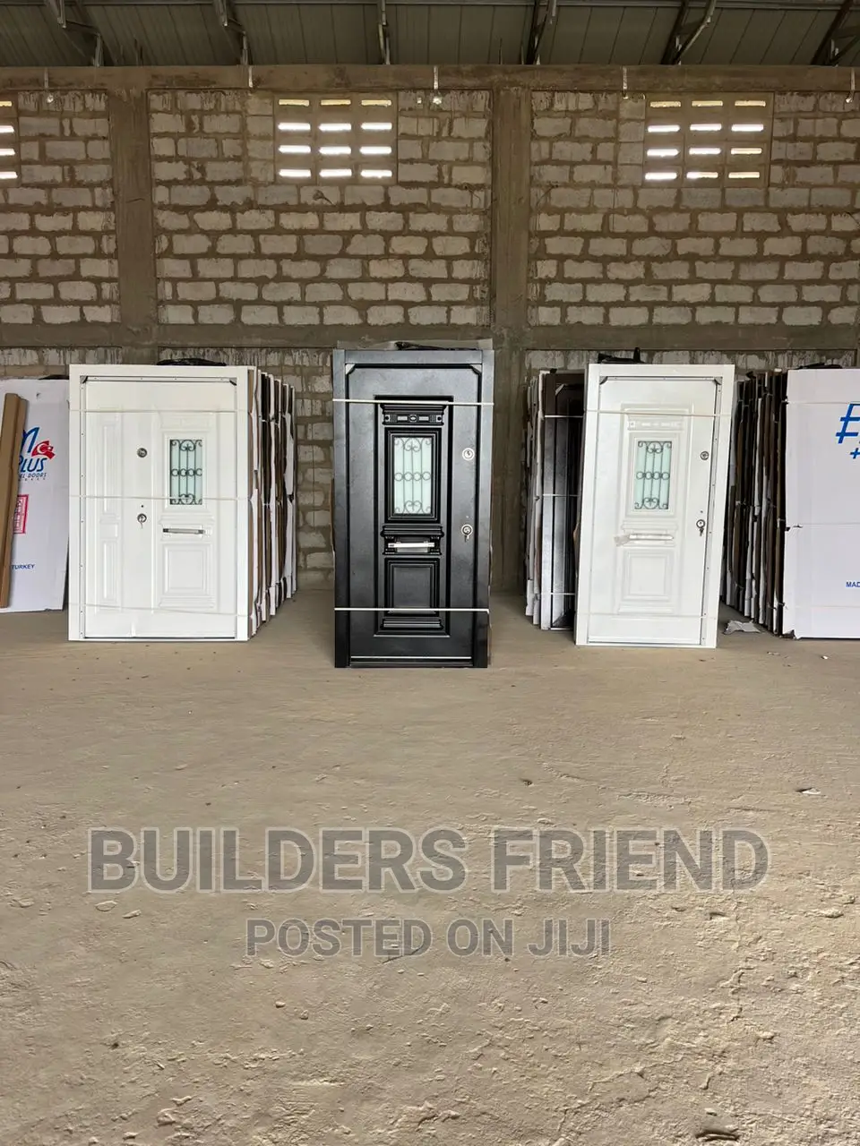 Steel Turkish Heavy Single Security Door+Buglarproof Glass
