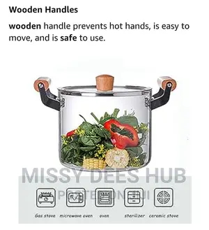5.5L Glass Cooking Pot