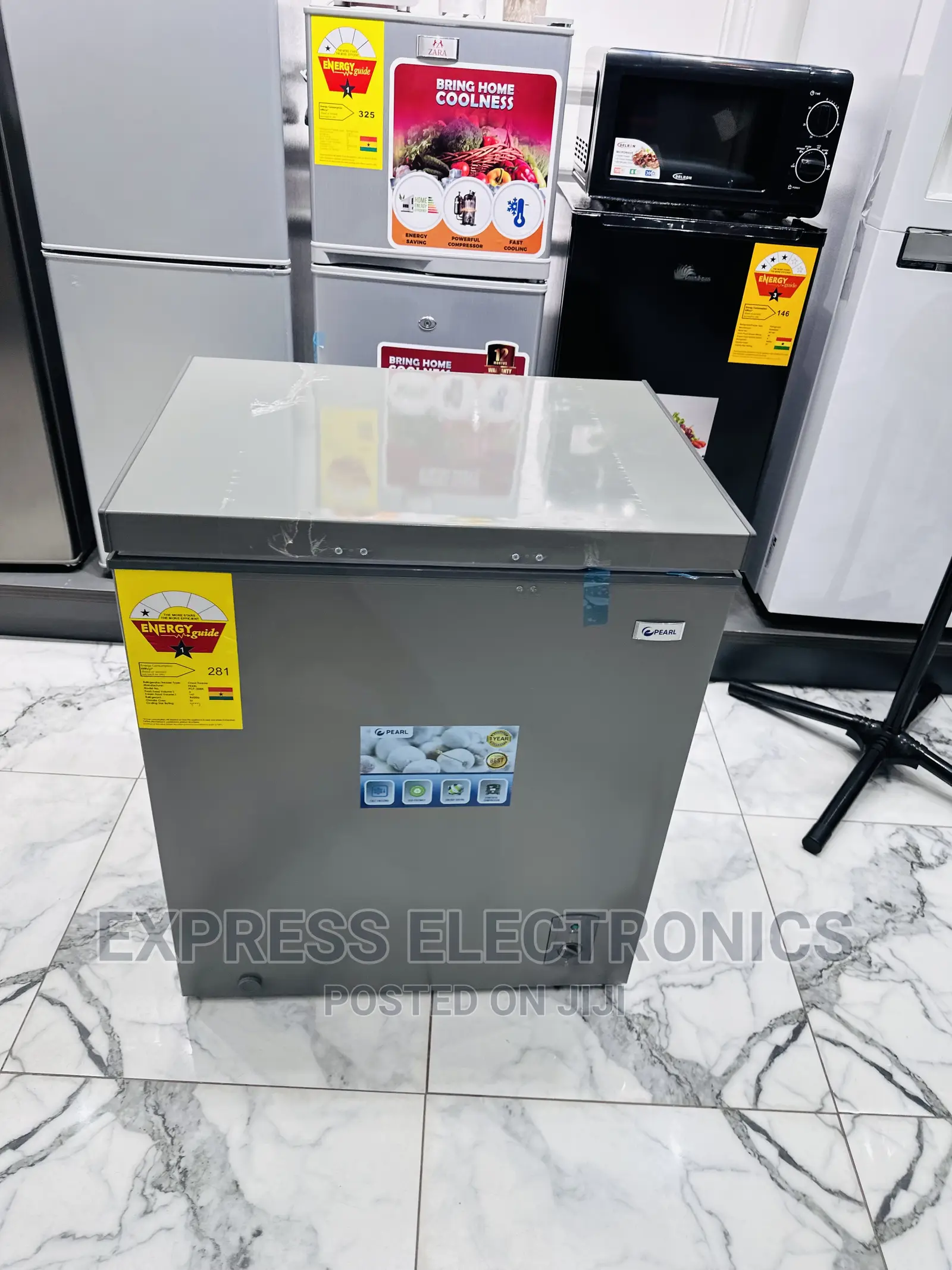 Adorable  Sleek Freezer Singledoor Chest Pearl 100L PCF-127