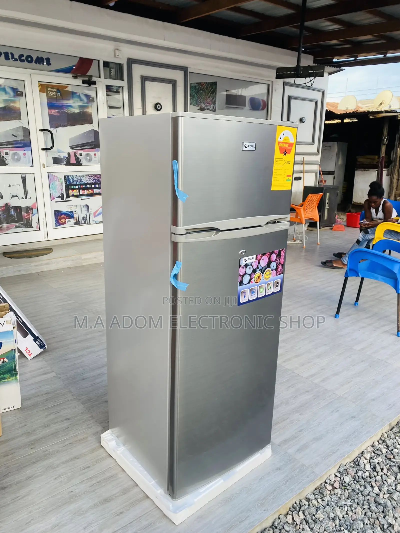 Durable and Affordable Pearl PF-250 Double Door Fridge 
