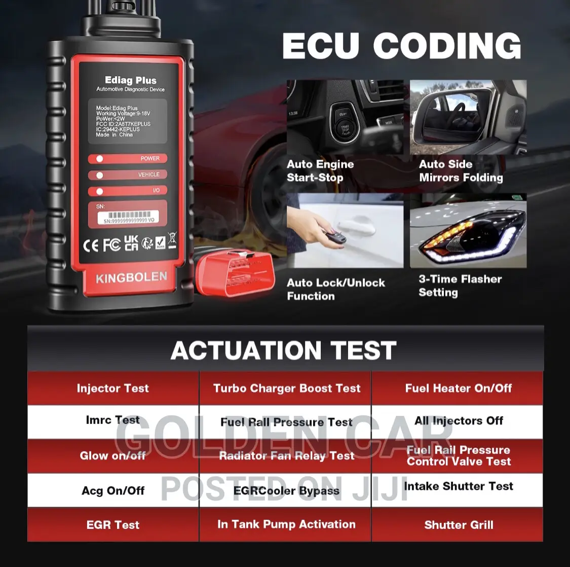 Ediag Plus OBD2 Car Diagnostic Scanner