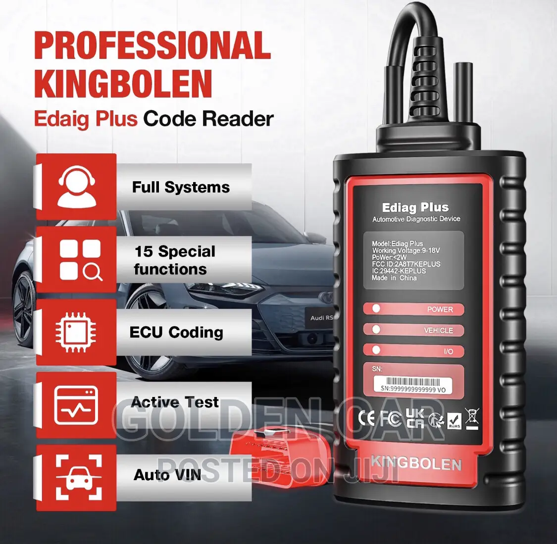 Ediag Plus OBD2 Car Diagnostic Scanner