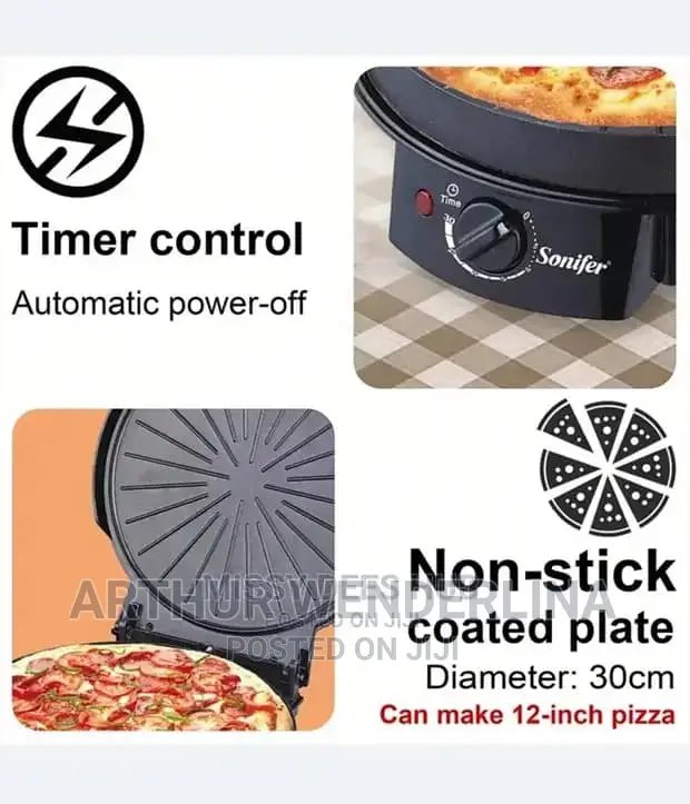 Sonifer Pizza Maker 1500W Electric Pizza Oven SF 6086