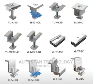 Mounting Clamps End Clamps, Middle Clamps and L Feet,