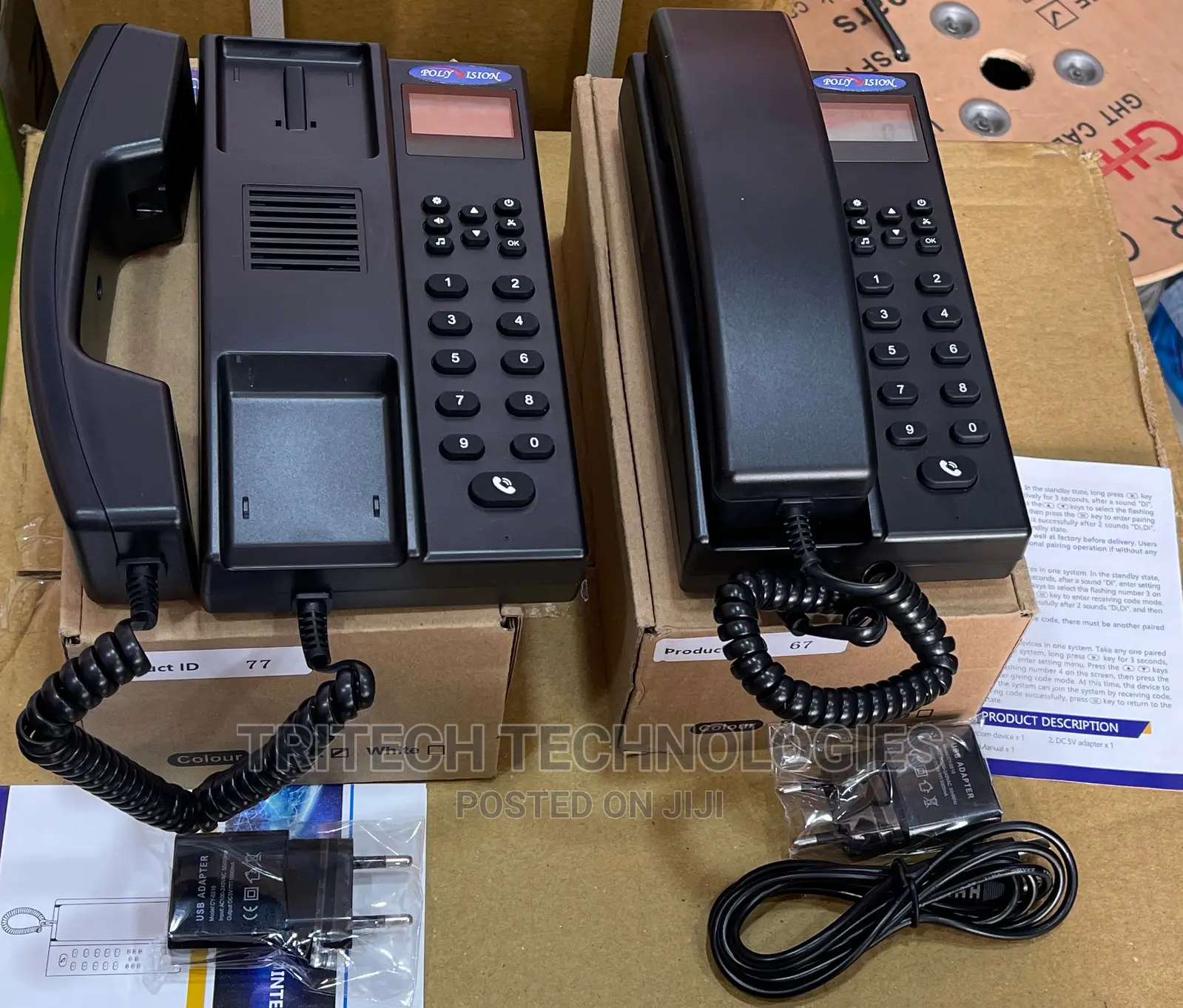 Telephone Wireless Intercom With Screen Display