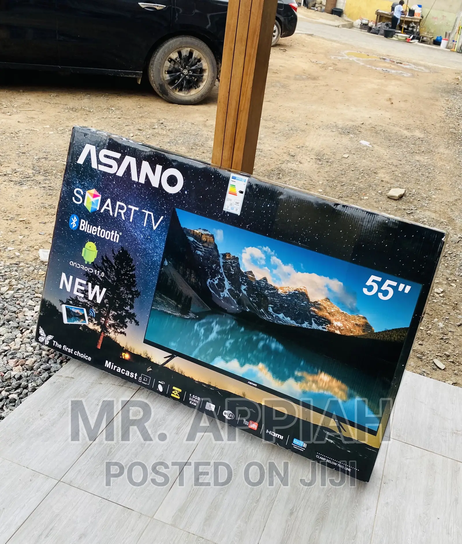 Shop Reliable Asano 55 Inch Uhd Smart Bluetooth Tv(Black).