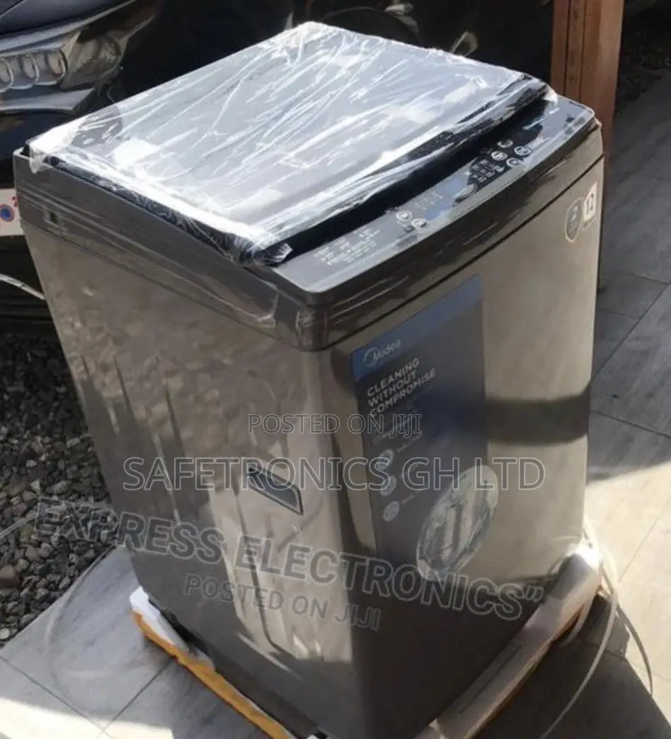 Washingmachine Fullyautomatic Topload Midea Electric Gray 