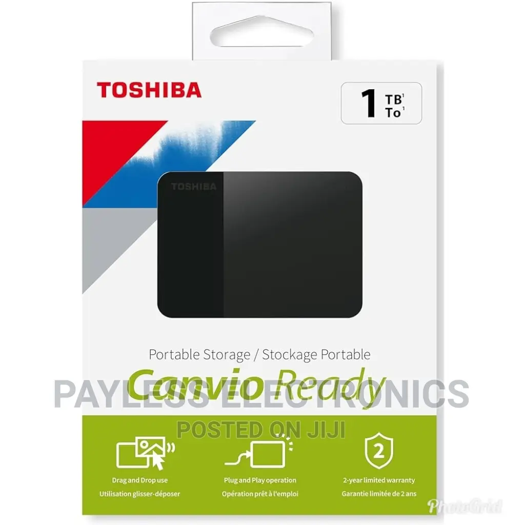 Toshiba Portable Usb 3.0 External Hard Drive - 1tb - Black