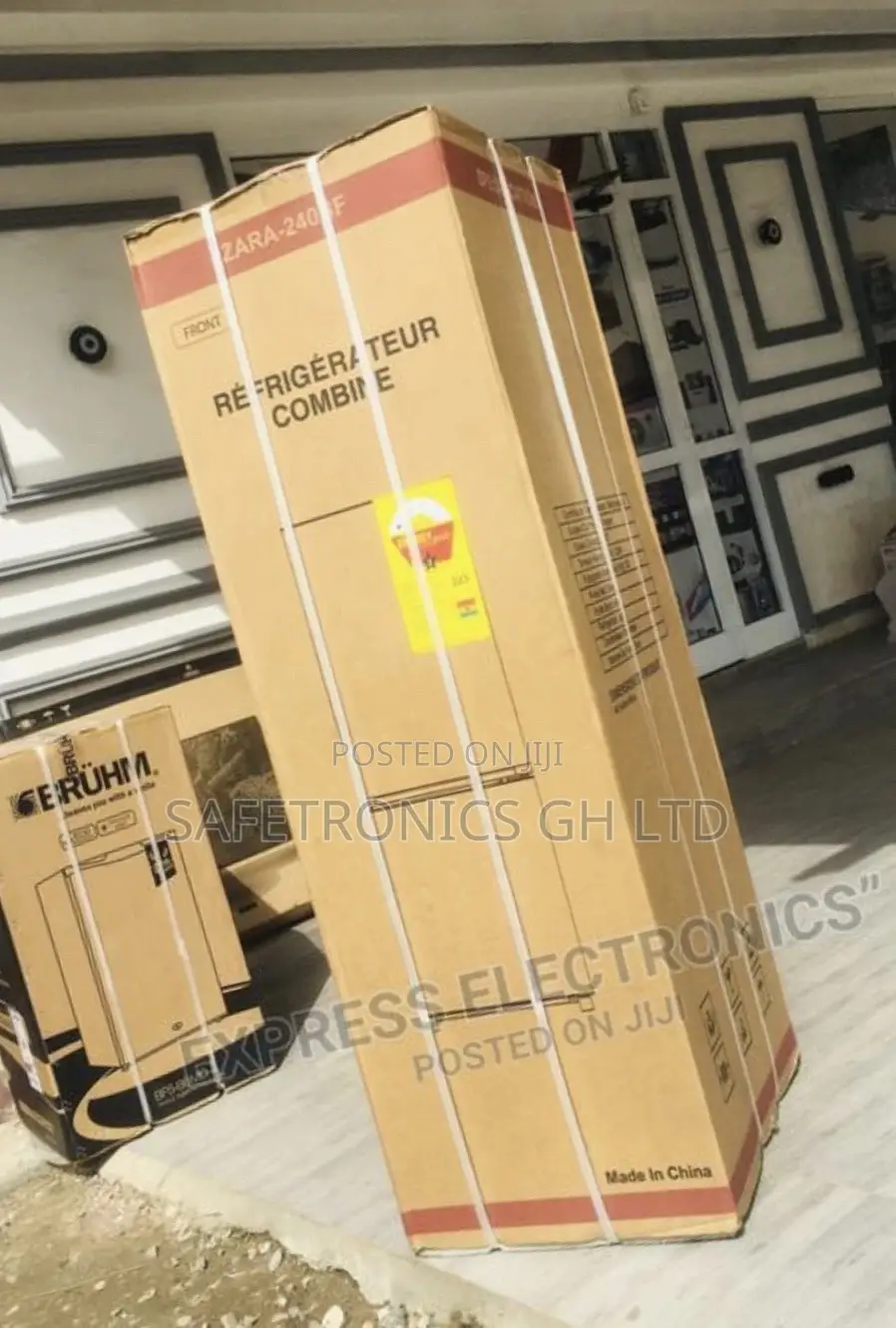 Gray Electric Zara-240bf Doubledoor Bottomfreezer Fridge