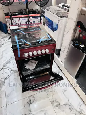 Very Cool Red Volcano Gas Cooker Oven 4burner