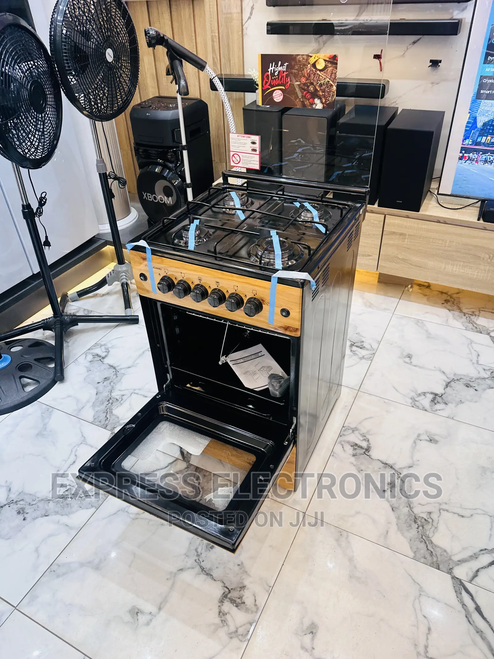Very Awesome Light Wooden Gas Cooker Oven Grill4burber