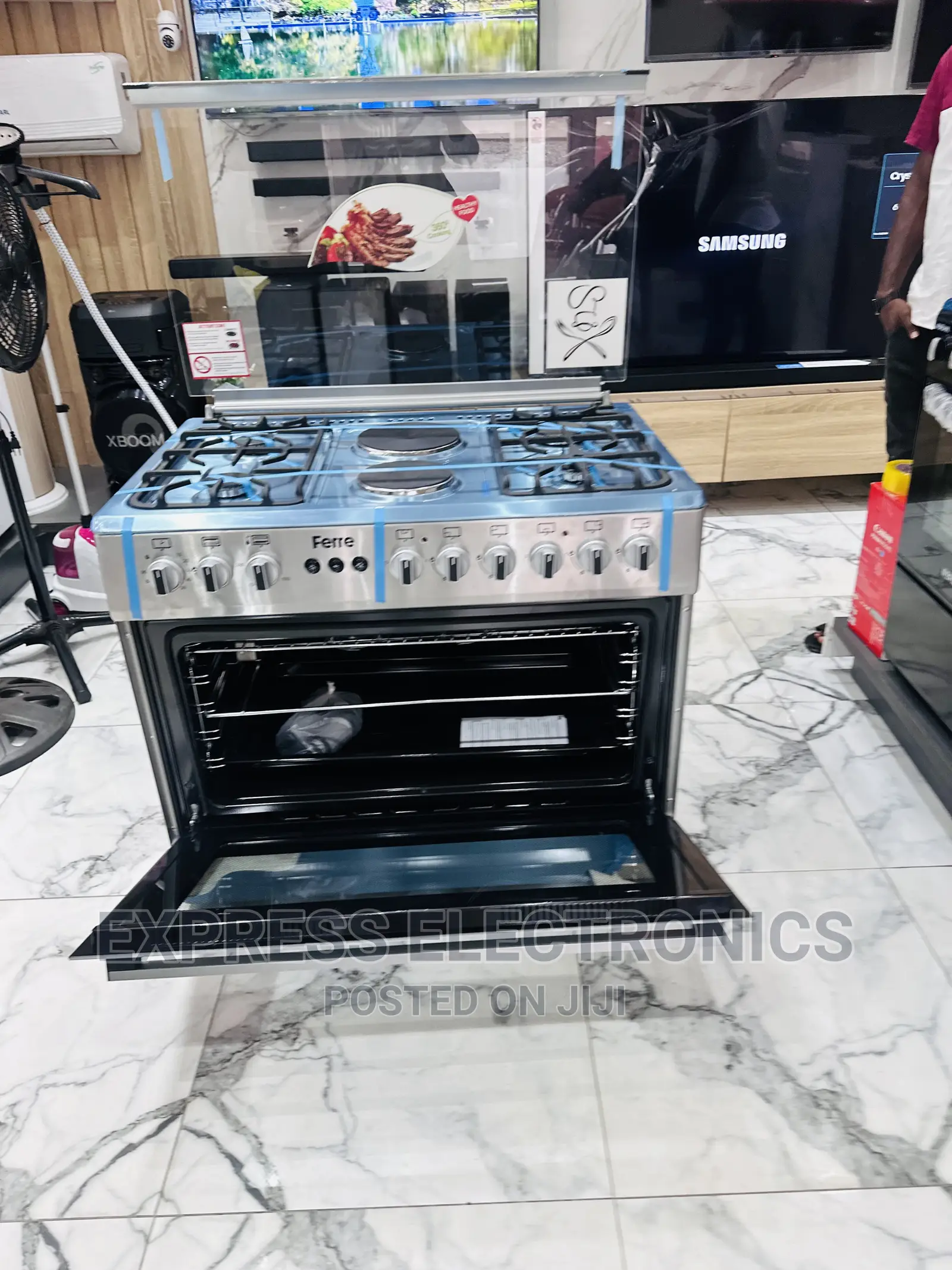 Very Affordable Gas Cooker Oven Grill 4-2 Stove Rotisserie