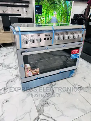 Cool  New Price Gas Cooker 6burner Oven Grill Rotisserie