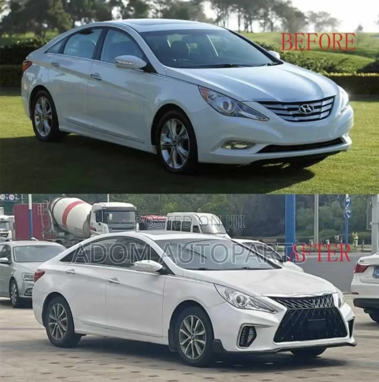 Sonata Front Bumper Lexus Type