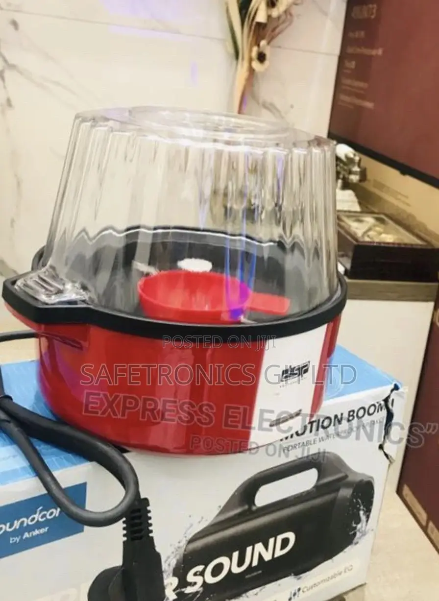 Red Electric Plastic Popcorn Maker 