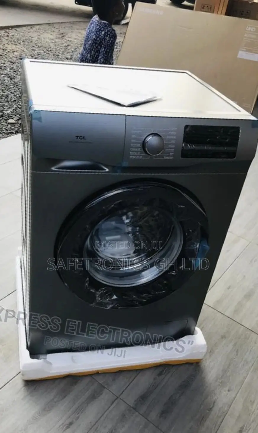 Washingmachine TCL Frontload Fullyautomatic 9kg Gray 