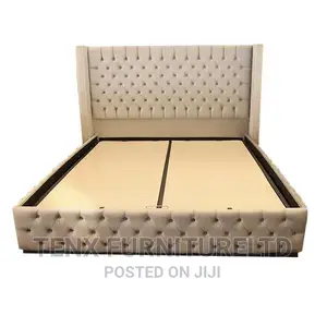 Bed With Storage Metal Frame (King Size)