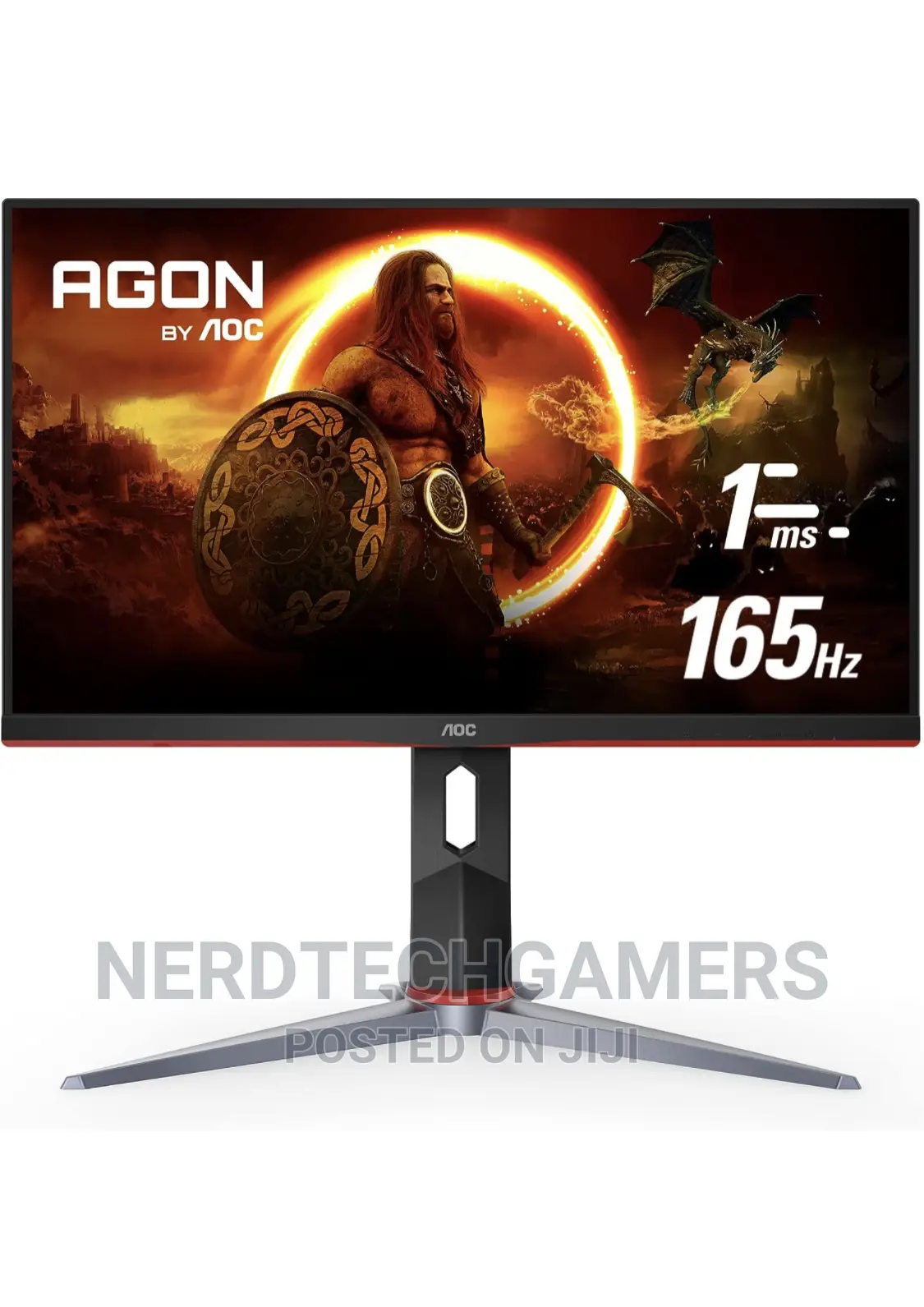 AOC C32G2 Gaming Monitor, QHD 2560x1440, 165hz 1ms,
