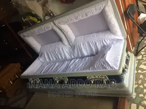 Shade Blue Black Casket With Good Interior Plus One Pillow