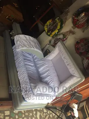 Shade Blue Black Casket With Good Interior Plus One Pillow