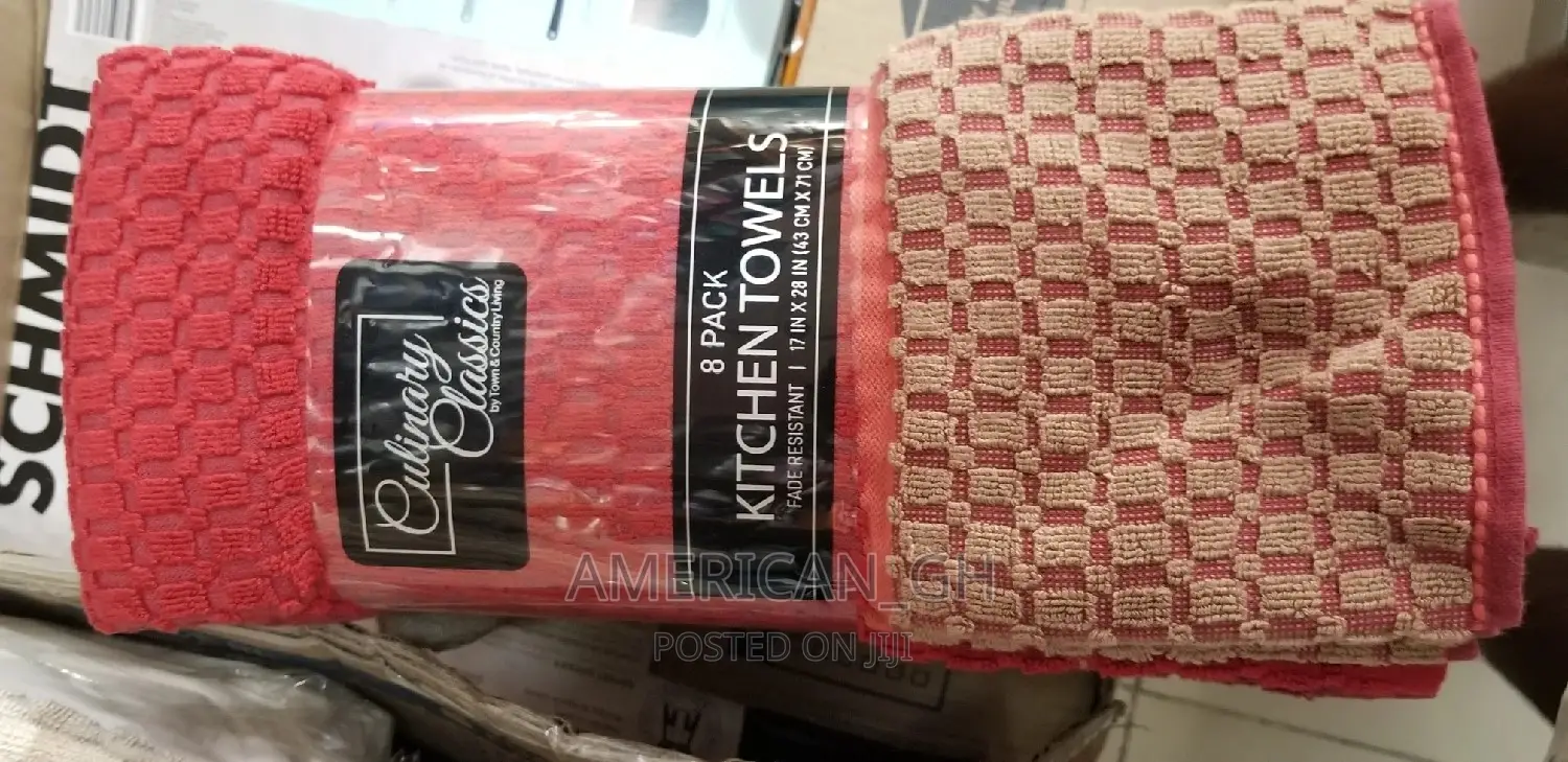 100% Cotton Kitchen Towels (8 Pieces)