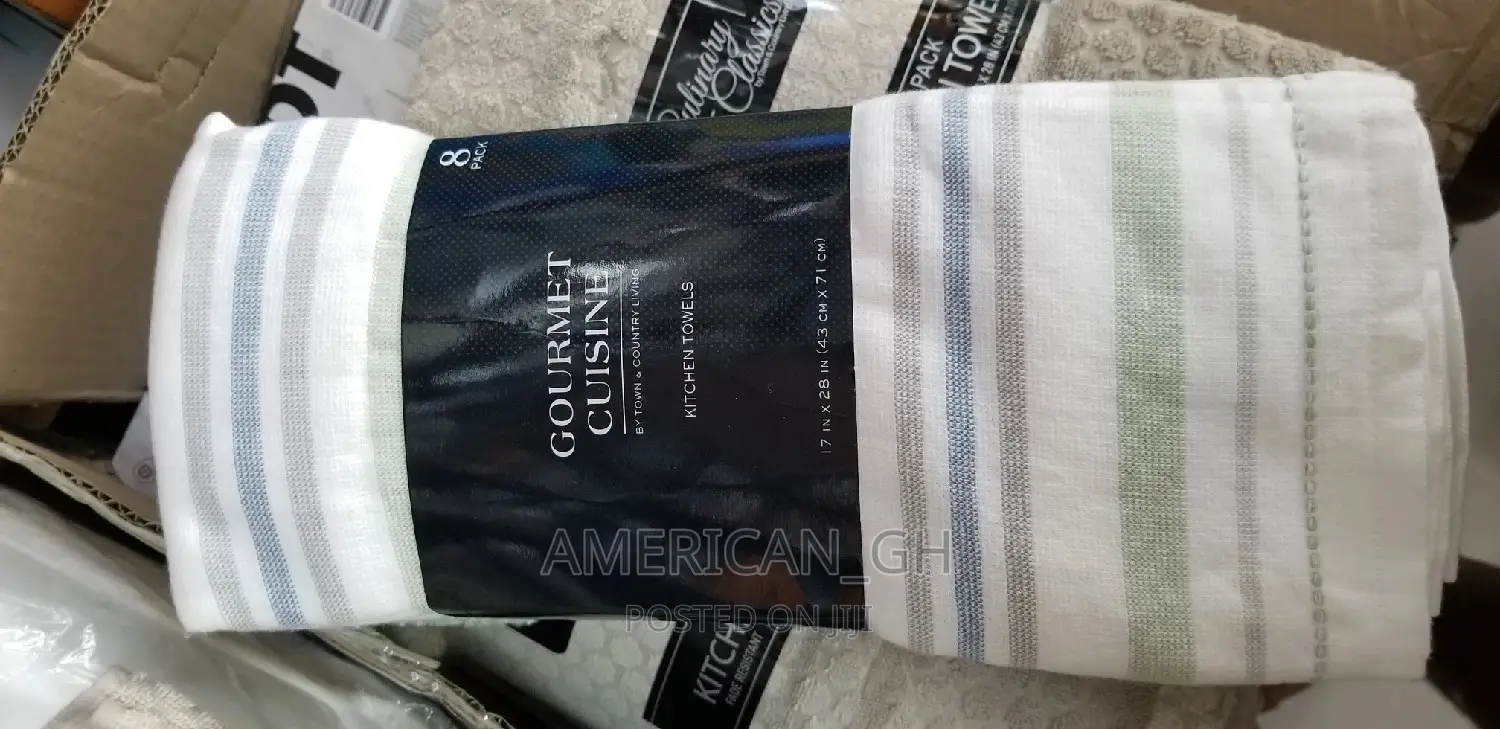 100% Cotton Kitchen Towels (8 Pieces)