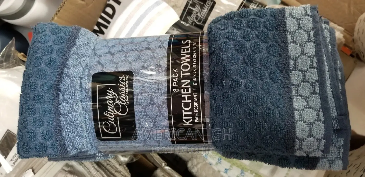 100% Cotton Kitchen Towels (8 Pieces)